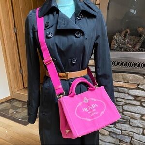 HOT PINK PRADA CANAPA LARGE